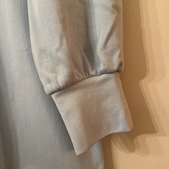 Tuckernuck Pomander Place XL light Blue Charlotte Terry dress ruffle detail. - Picture 3 of 8